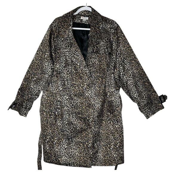Joan Rivers Coat Womens 3X Plus Cheetah Print Jacket‎ Corpcore Modern Holiday - Picture 1 of 11